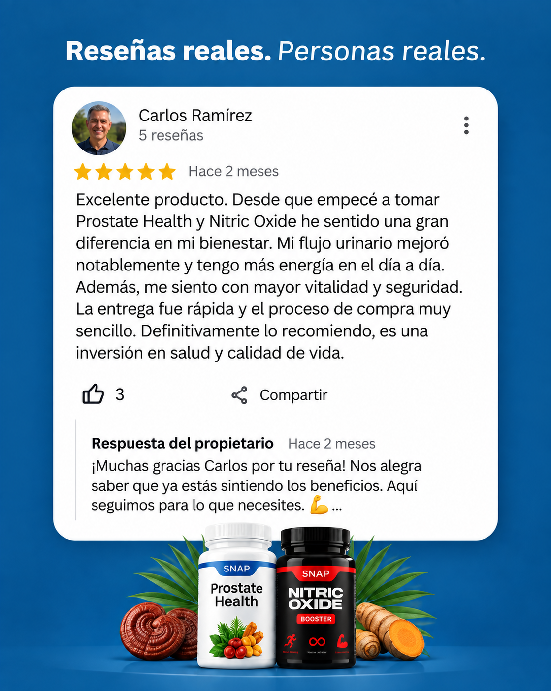 COMBO PRÓSTATA HEALTH + NITRIC OXIDE