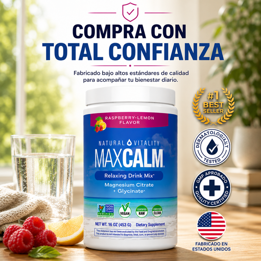MAXCALM® | Magnesio para Estrés, Descanso y Energía