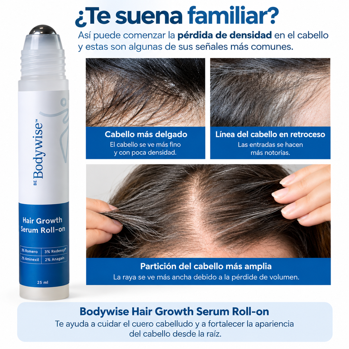 BODY WISE HAIR GROWTH SERUM – Sérum para Crecimiento y Densidad Capilar