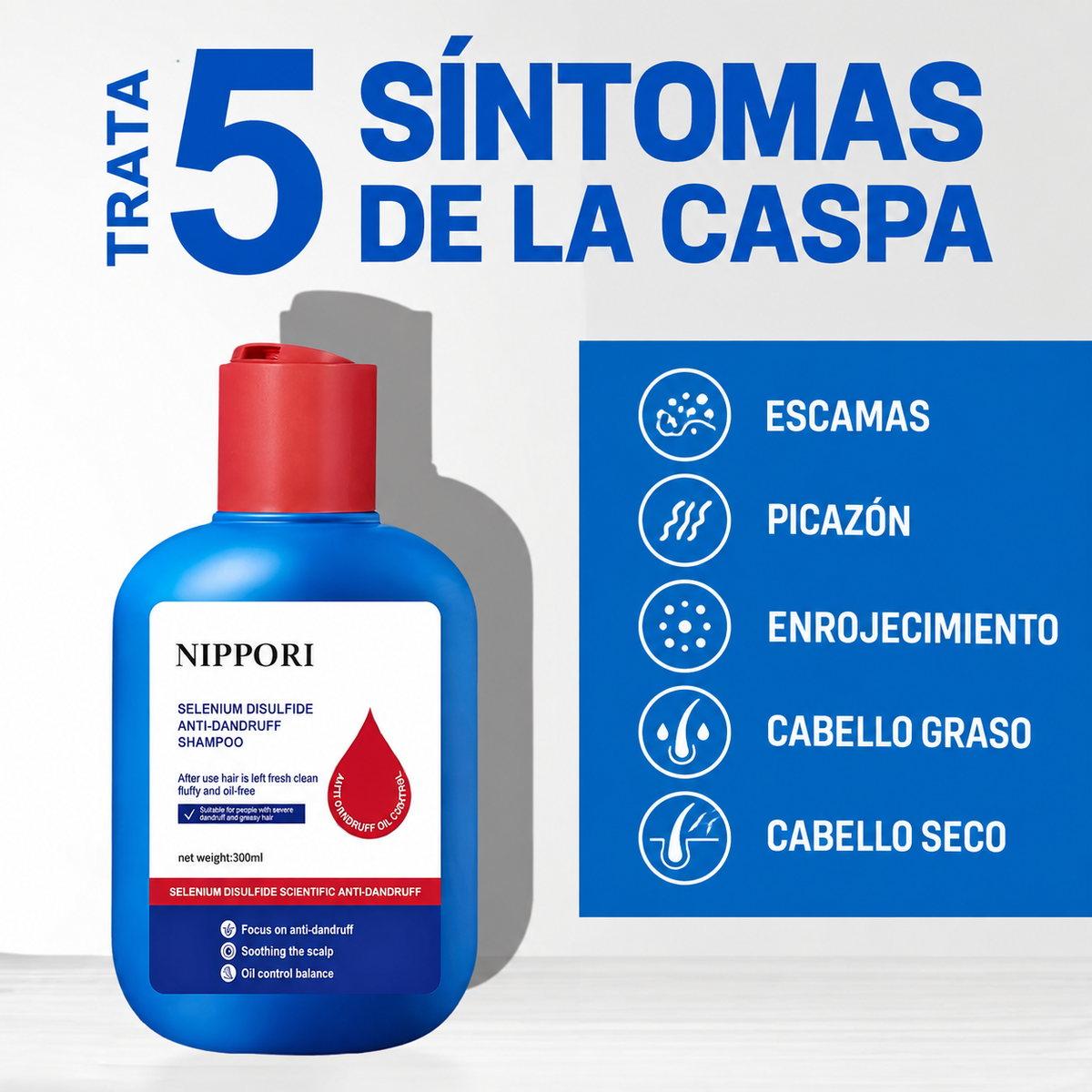 NIPPORI SHAMPOO ANTICASPA Y ANTICAÍDA