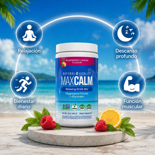 MAXCALM® | Magnesio para Estrés, Descanso y Energía