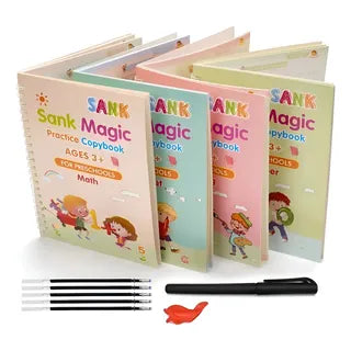 KIT DE 4 LIBROS MÁGICOS PARA APRENDER A ESCRIBIR