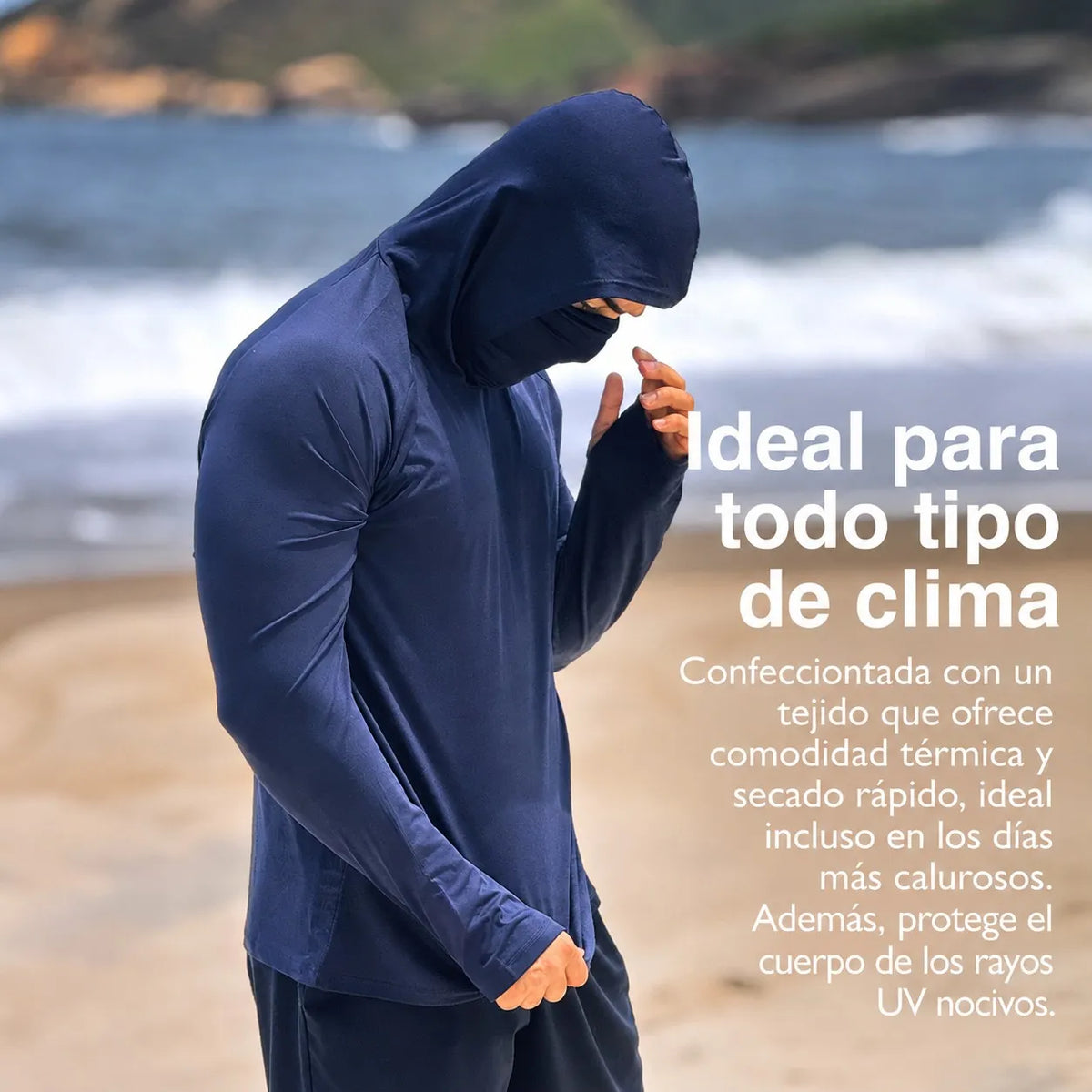 Camiseta Ninja Protectora | Capota y Cuello Integrado