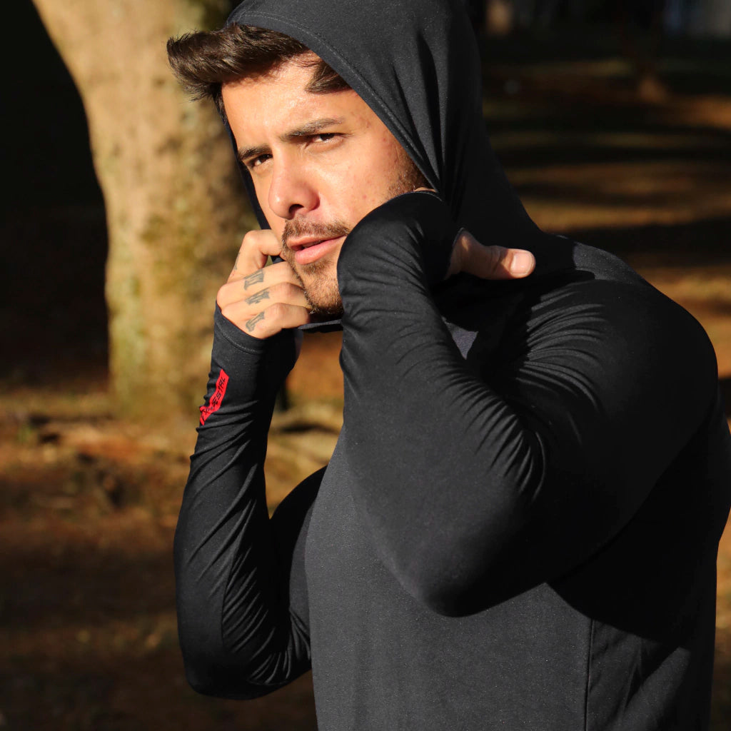 Camiseta Ninja Protectora | Capota y Cuello Integrado